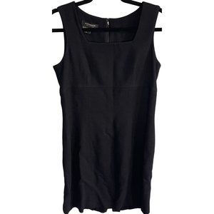 Liz Claiborne Womens Black 100% Wool Sleeveless Square Neckline Mini Dress Sz 6